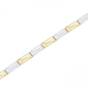 14k white and yellow gold greek key bracelet 78996 43927701776215 a03360b9ed