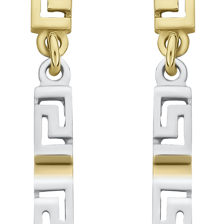 14k white and yellow gold greek key dangle earrings 68854 21381808053737 b7f91802bd