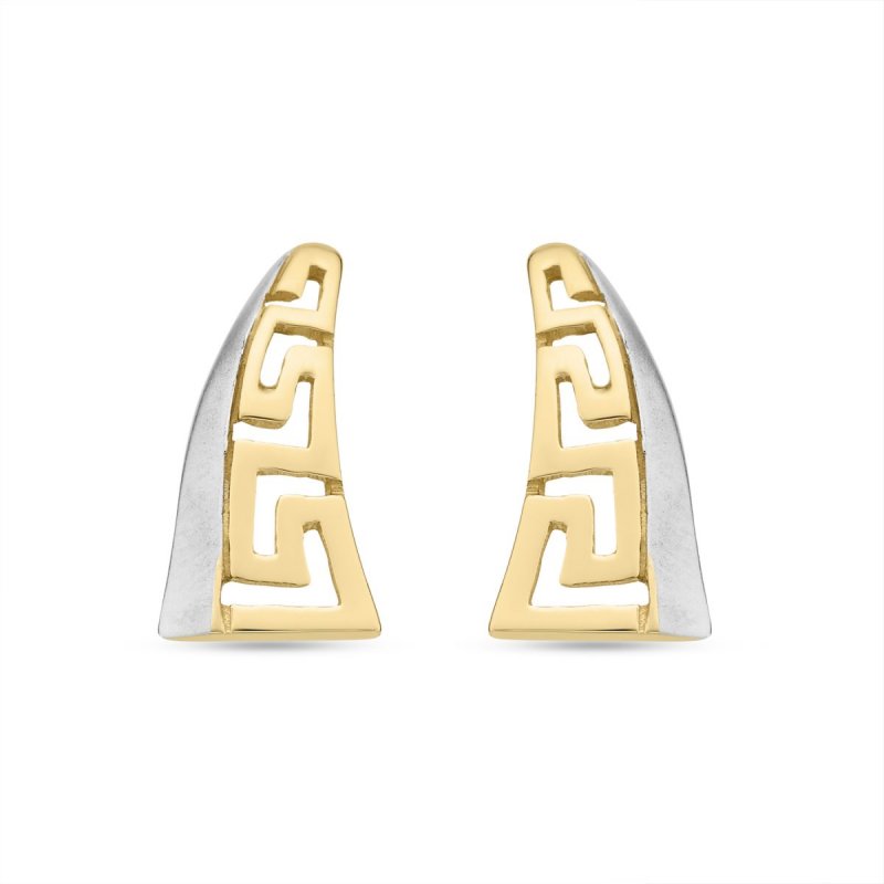 14k white and yellow gold greek key stud earrings 67770 61374162922861 40fafc220a