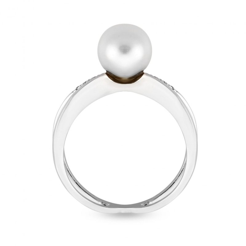 14k white gold crossover pearl ring 55360 17744894902693 0460c946e7