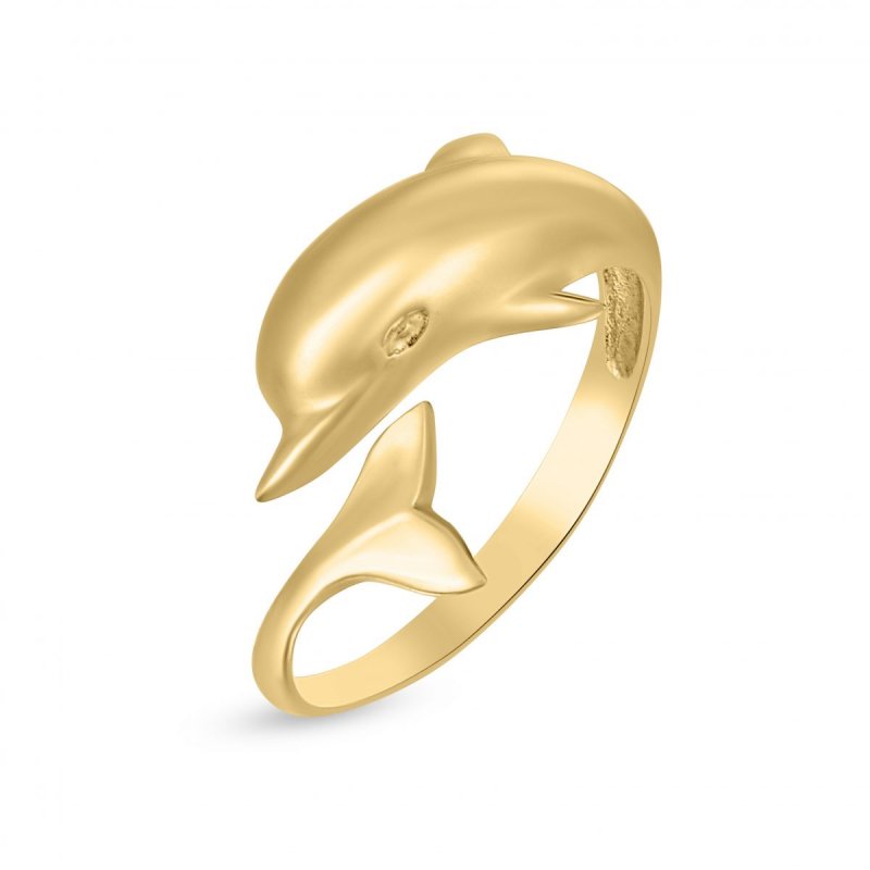 14k yellow gold dolphin ring 2915 98149677744530 3850bf9247