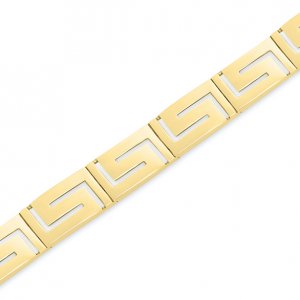 14k yellow gold greek key bracelet 48496 67159590898876 86d6fafbbb