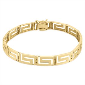 14k yellow gold greek key bracelet 79621 92107687404946 f25d6edc23