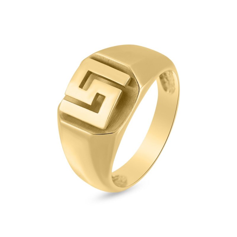 14k yellow gold greek key signet ring 22190 82509338486401 96f33dceb9