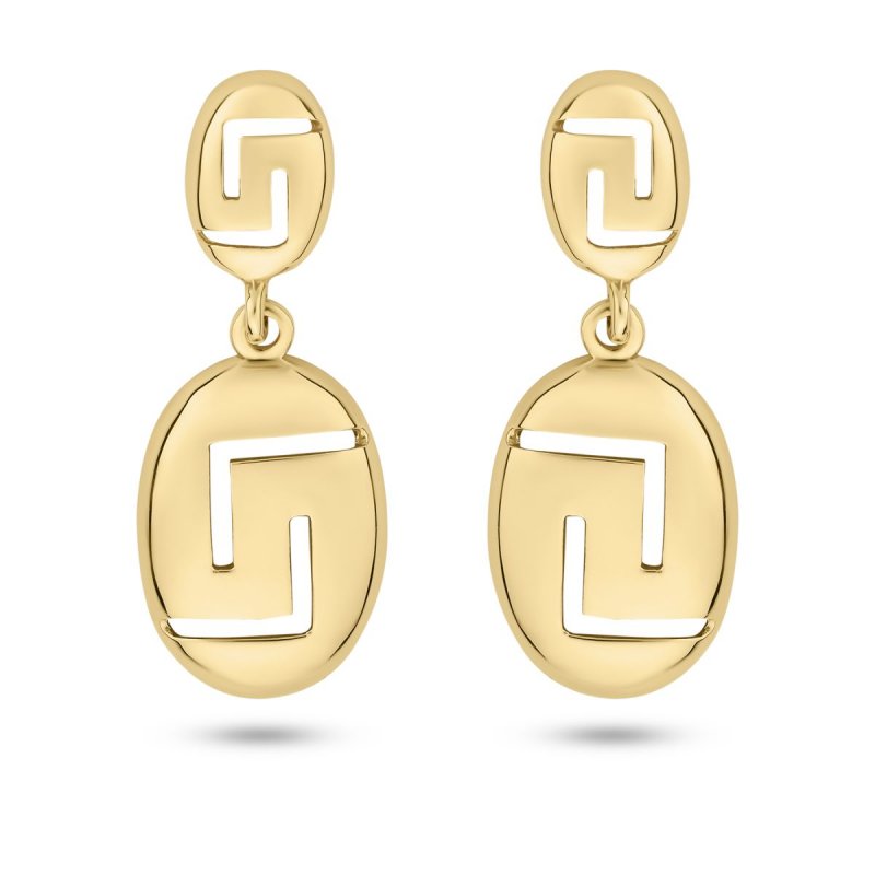 14k yellow gold oval greek key dangle earrings 75926 23881451149746 6f1a282486