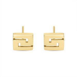 14k yellow gold square greek key stud earrings 67849 33049040967855 978d2bd459
