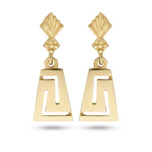 14k yellow gold trapezoid greek key dangle earrings 79317 55083221278982 79b6b1d5a1