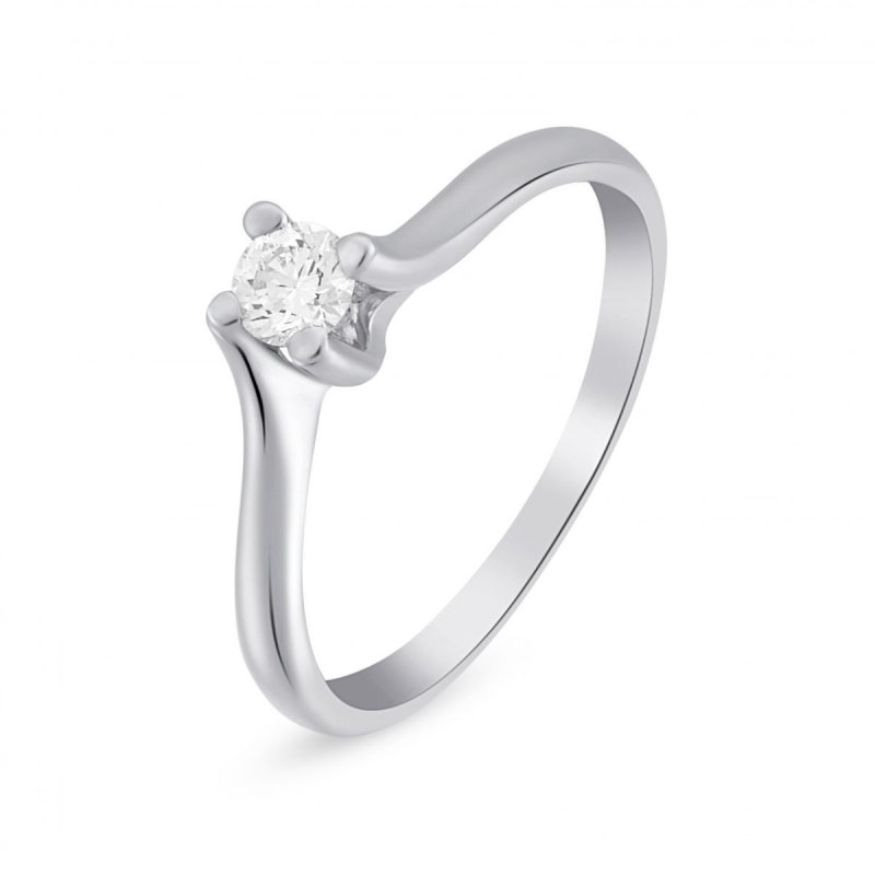 18k white gold 0.20 ct. diamond engagement ring 34756107435486 e53a7202ba