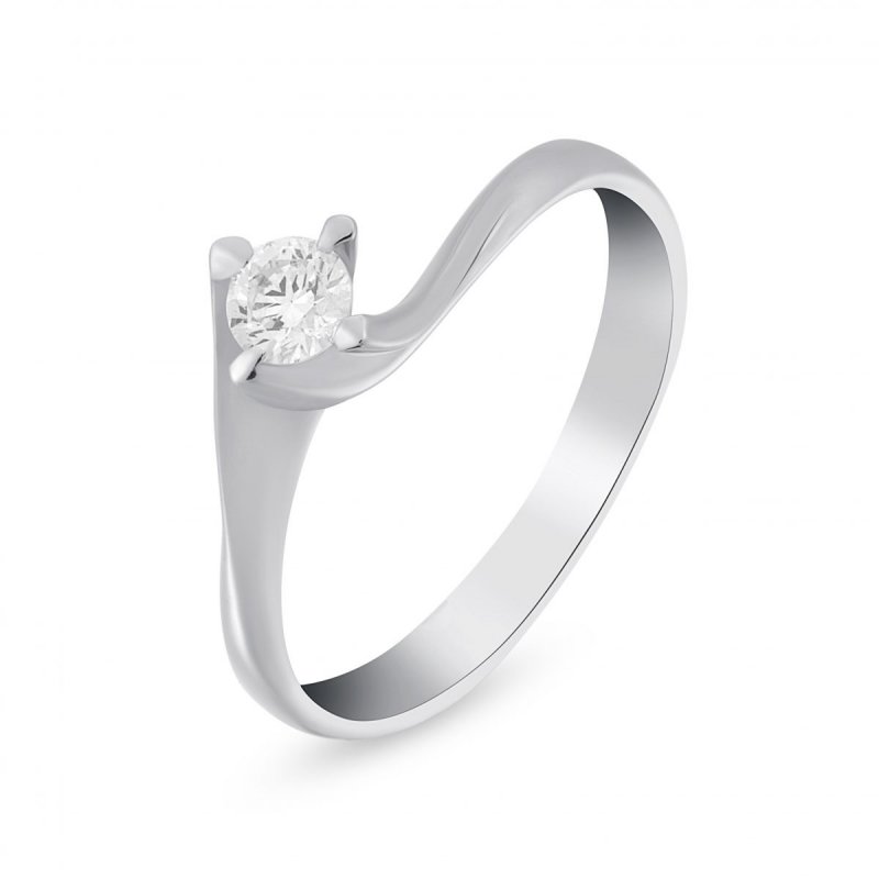 18k white gold 0.20 ct. flower design diamond engagement ring 62432405181944 c6ead64441