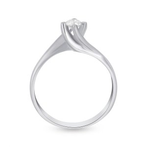 18k white gold 0.20 ct. flower design diamond engagement ring 71935933759249 fd87df7ddc