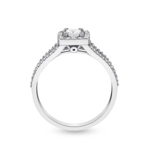 18ct White Gold Diamond Engagement Ring 0.70 ct tw