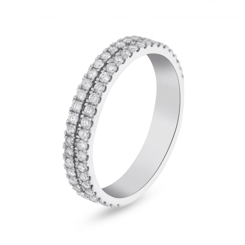 18k white gold 0.64 ct. tw. half eternity ring 44823519570764 a8fccfd0a5