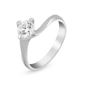18k white gold 0.73 ct. flame design diamond engagement ring 77628039385217 4b919033f2