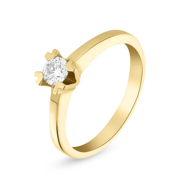 18k yellow gold 0.26 ct. diamond solitaire ring 61613243438060 101ee30092