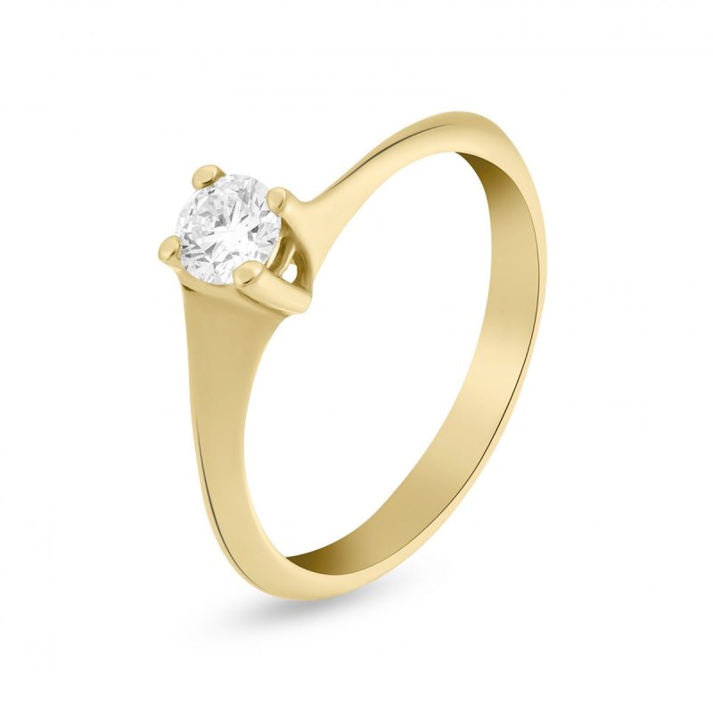 18k yellow gold 0.28 ct. diamond engagement ring 92073381678107 49b74943b2