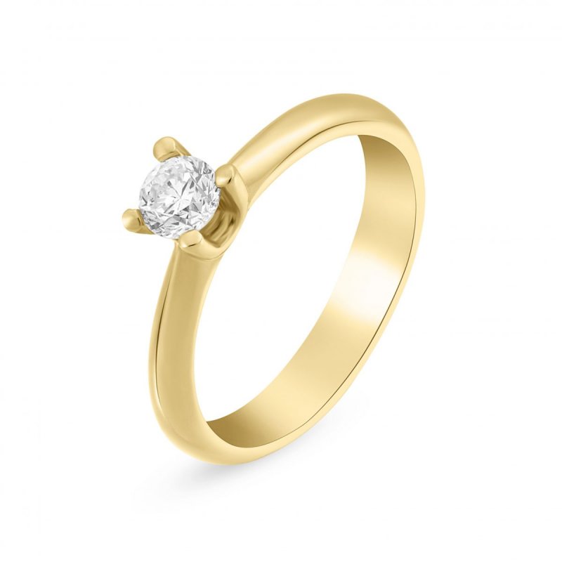 18k yellow gold 0.31 ct. diamond solitaire ring 99930786791636 ecf98223e5
