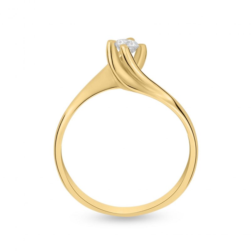 18k yellow gold 0.31 ct. flame design diamond engagement ring 70384787180961 581f89e3b1
