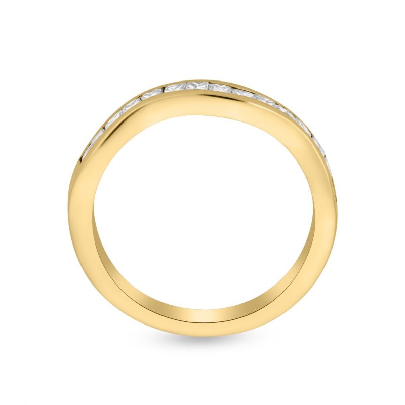 18k yellow gold 0.60 ct. tw. half eternity ring 45923799885649 a086ce41d6