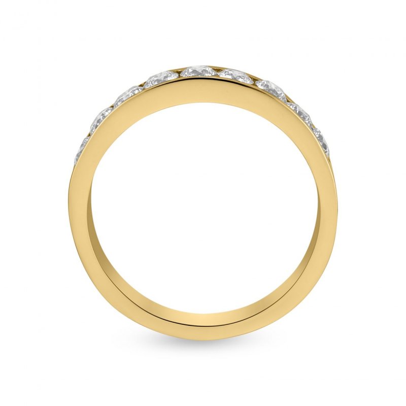 18k yellow gold 0.79 ct. tw. half eternity ring 21696696802160 ef5936346a