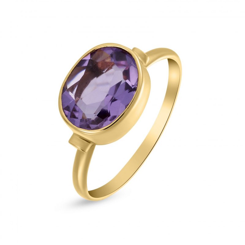 18k yellow gold 1.88 ct. amethyst ring 50595129014674 5195a747fc