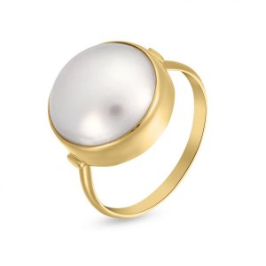 18k yellow gold big natural pearl ring 21074777761376 fed23a626f
