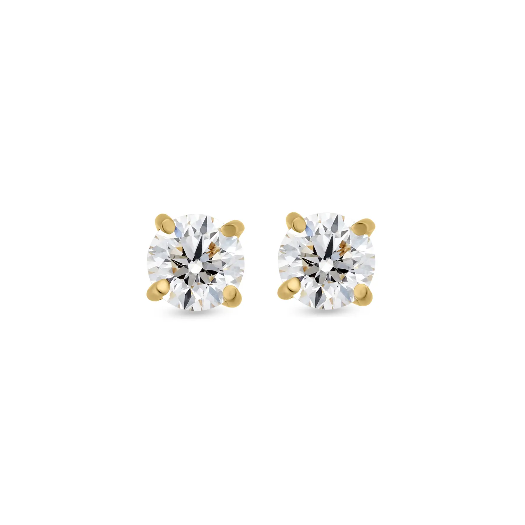 60372 18k yellow gold 0.82 ct. tw. diamond stud earrings 38730289843971