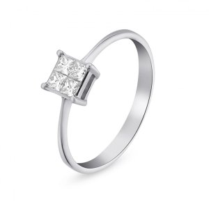 copy 18k white gold 0.15 ct. diamond engagement ring 19878854781637 bf53d47101